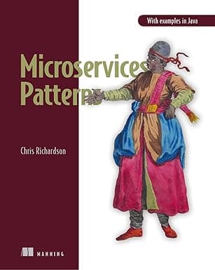 Capa do livro Microservices Patterns – With Examples in Java por Chris Richardson