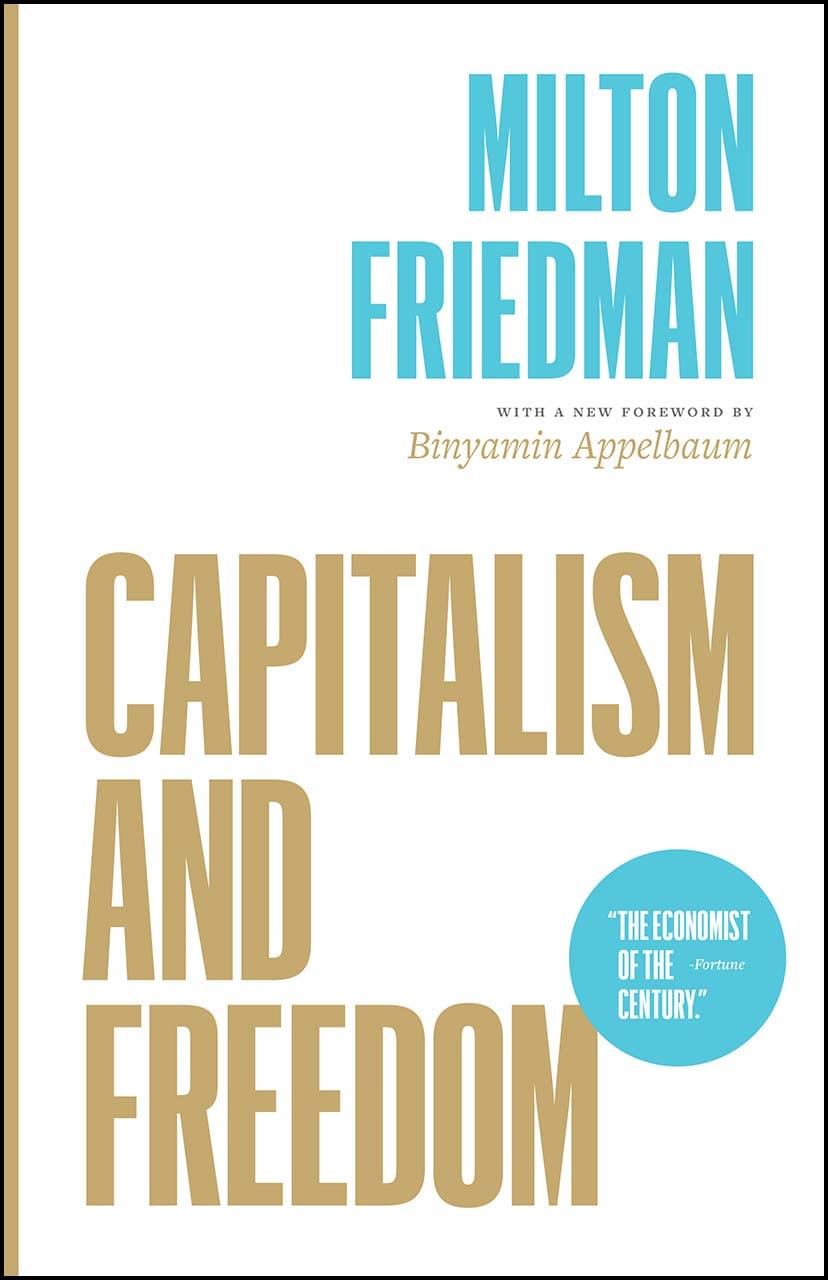 Capa do livro Capitalism and Freedom por Milton Friedman