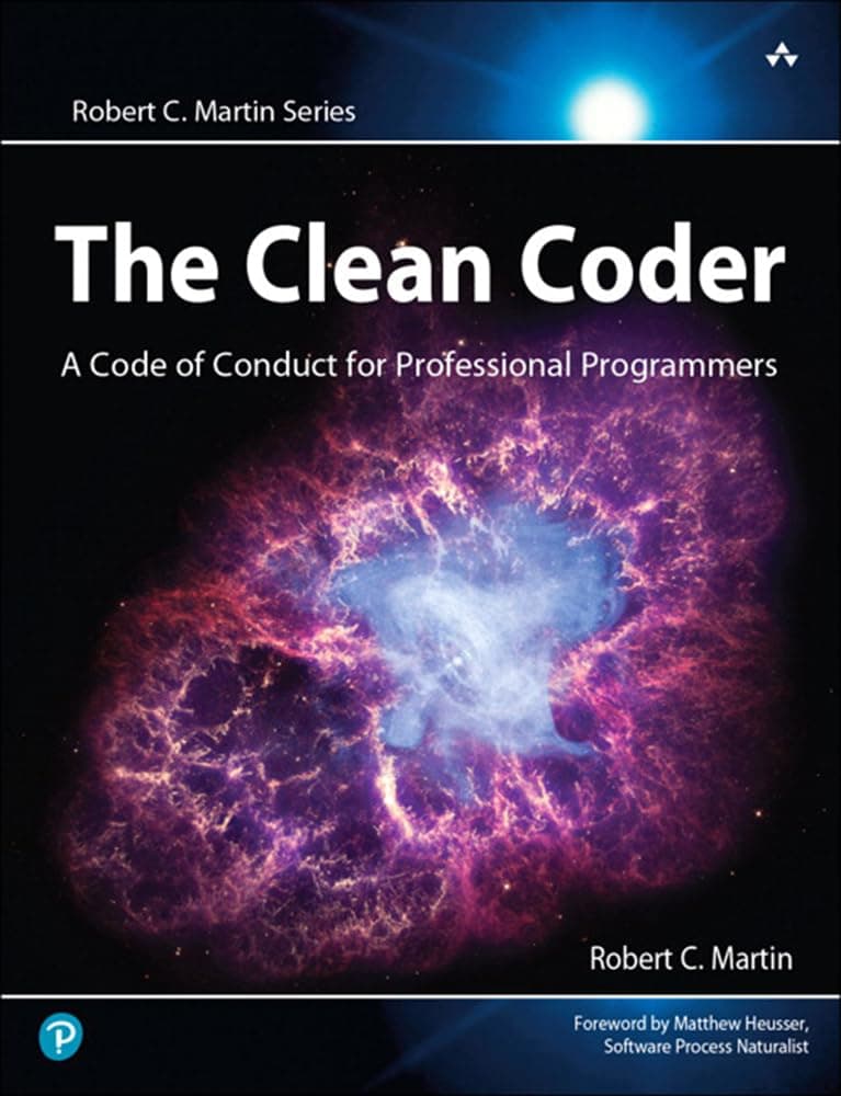 Capa do livro The Clean Coder – A Code of Conduct for Professional Programmers por Robert C. Martin