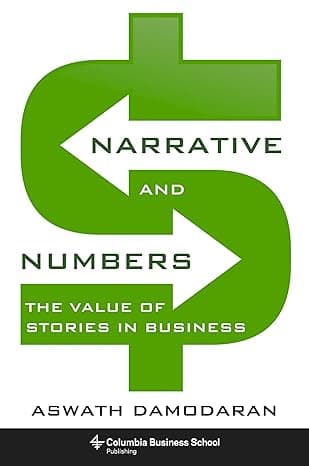 Capa do livro Narrative and Numbers – The Value of Stories in Business por Aswath Damodaran