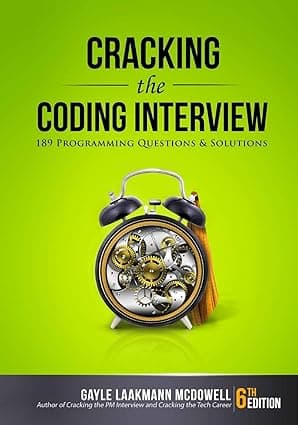 Capa do livro Cracking the Coding Interview – 189 Programming Questions and Solutions por Gayle Laakmann McDowell