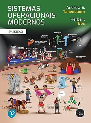 Capa do livro Sistemas Operacionais Modernos por Andrew S. Tanenbaum