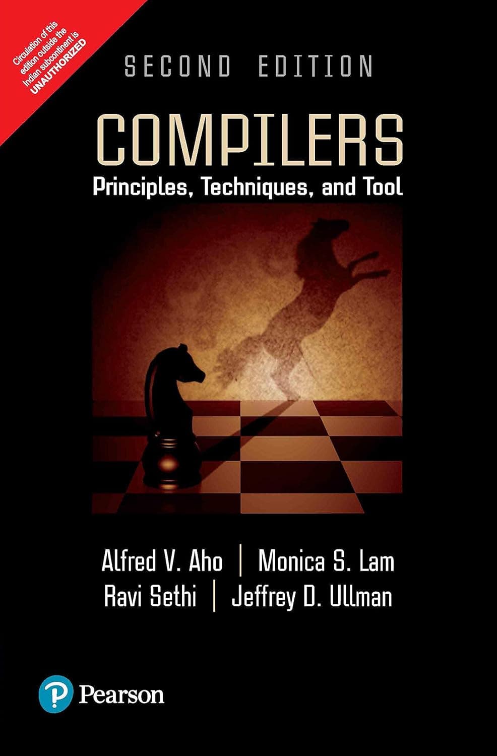 Capa do livro Compilers – Principles, Techniques, and Tools por Alfred V. Aho, Monica S. Lam, Ravi Sethi, Jeffrey D. Ullman