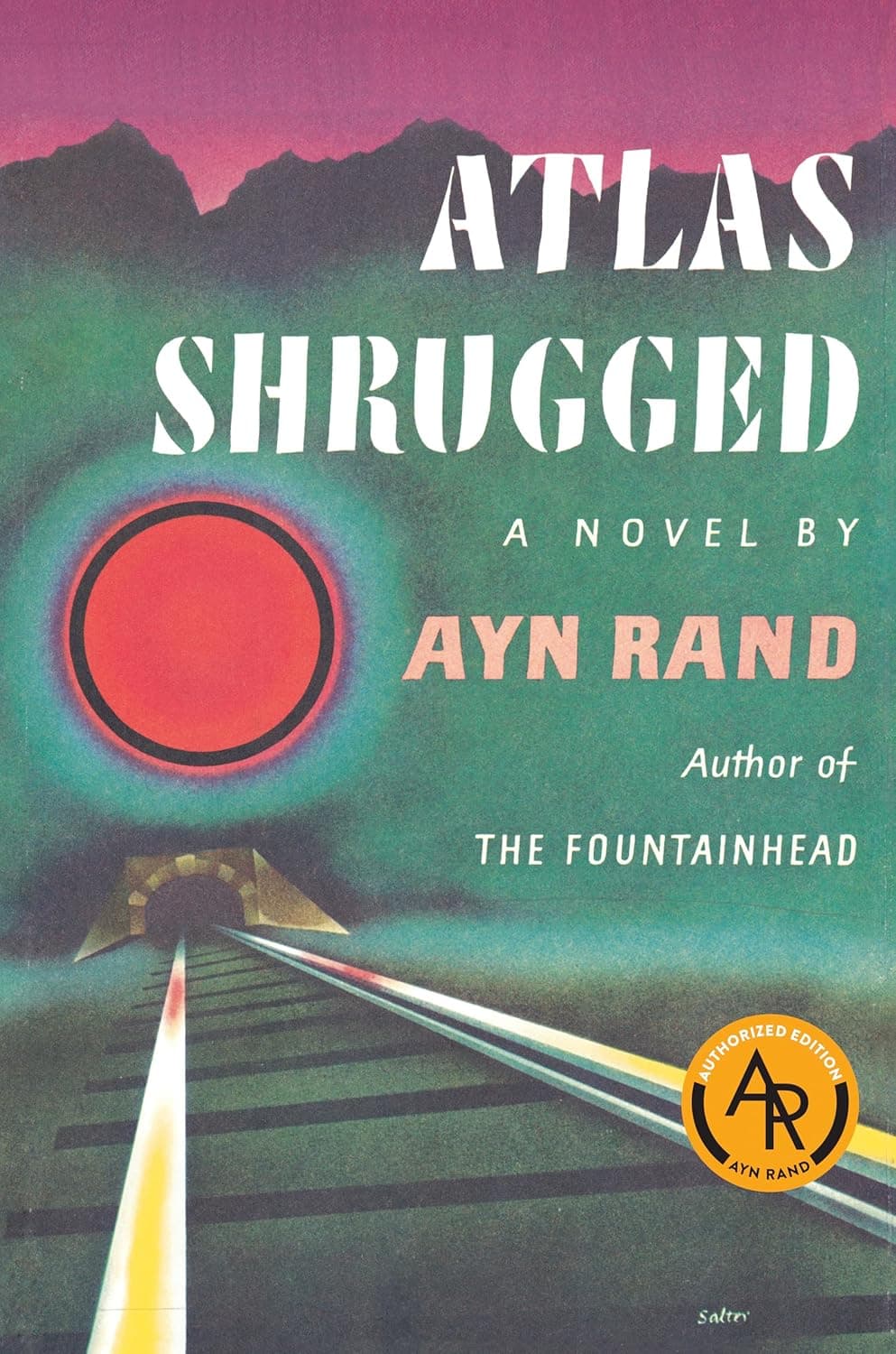 Capa do livro Atlas Shrugged por Ayn Rand